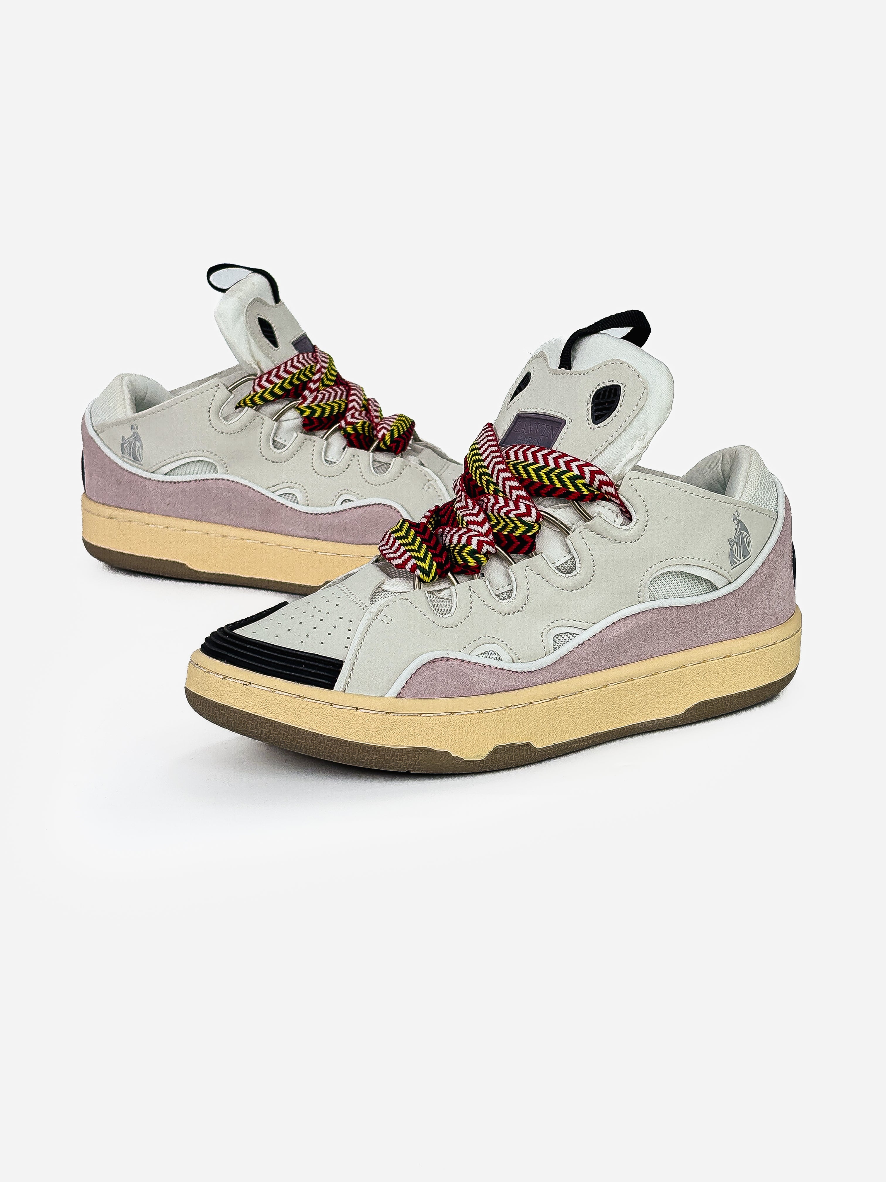 LANVIN CURB SNEAKERS 'PINK WHITE'