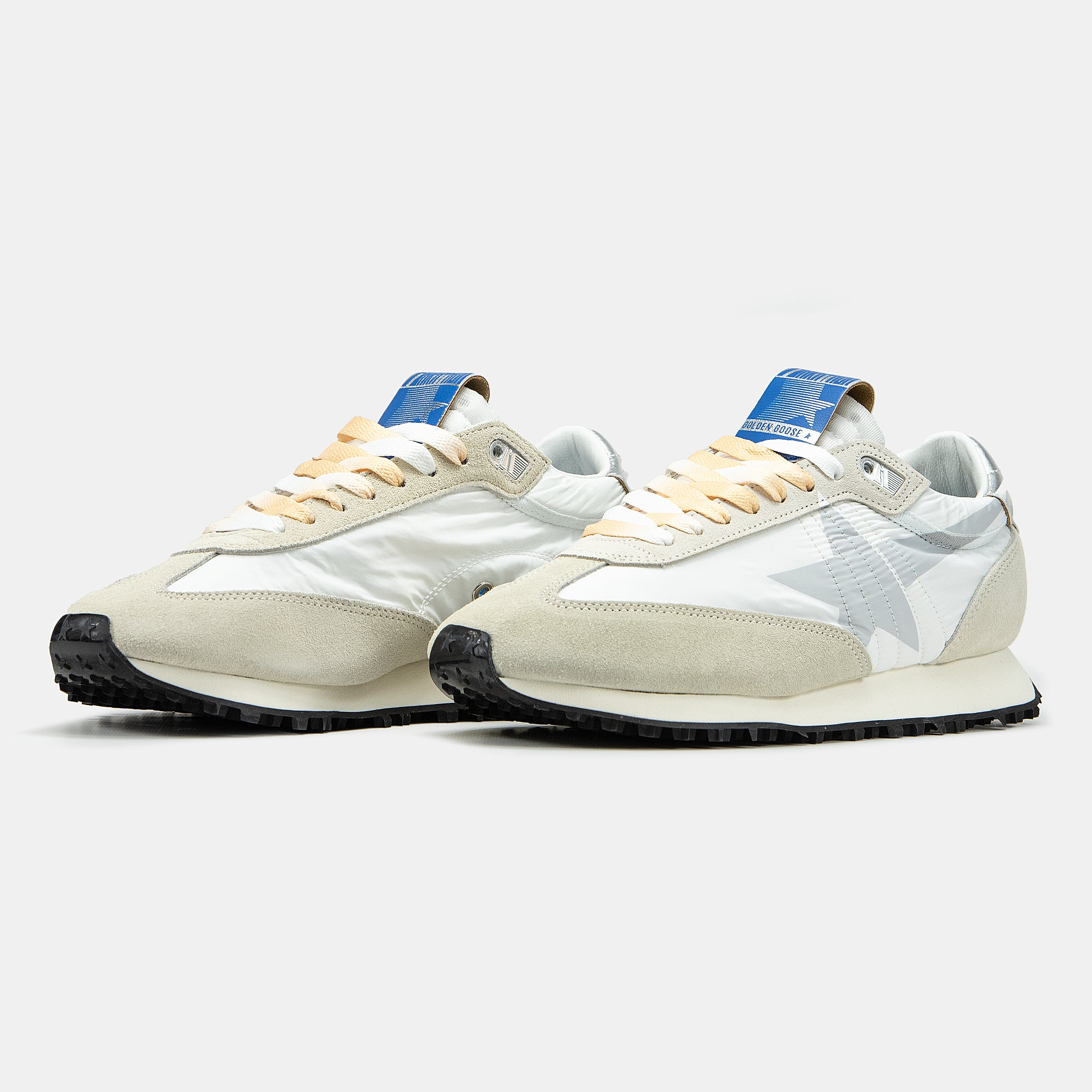 GOLDEN GOOSE MARATHON IN BEIGE/WHITE