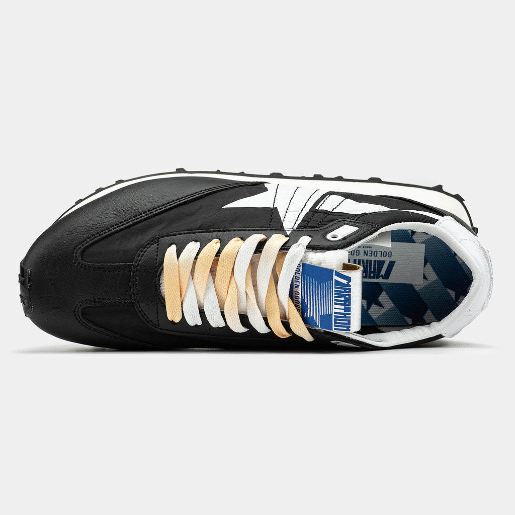 GOLDEN GOOSE MARATHON IN BLACK/WHITE