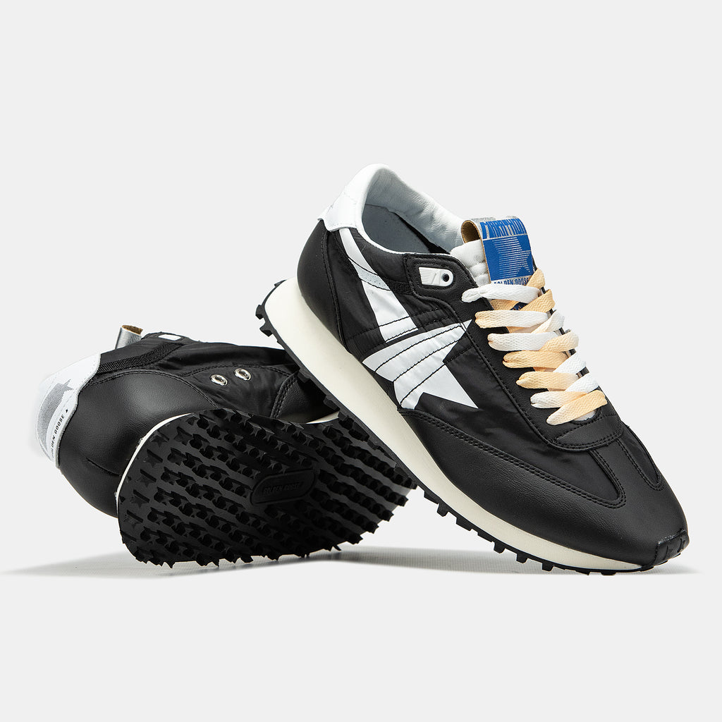 GOLDEN GOOSE MARATHON IN BLACK/WHITE