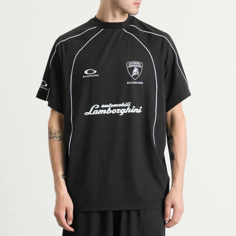 BALENCIAGA AUTOMOBILI OVERSIZED SOCCER T-SHIRT