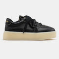 MIU MIU PLATFORM SNEAKER IN BLACK