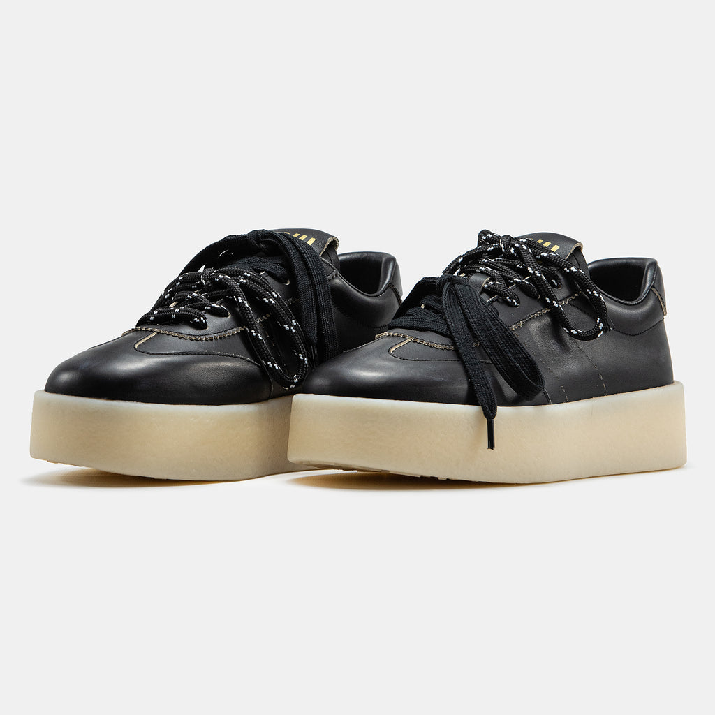 MIU MIU PLATFORM SNEAKER IN BLACK