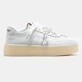 MIU MIU PLATFORM SNEAKER IN WHITE