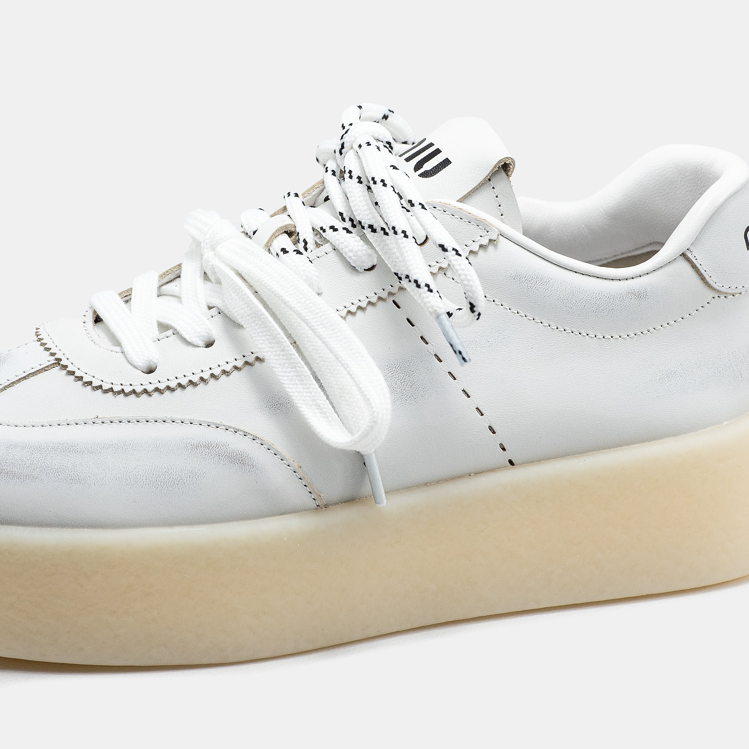 MIU MIU PLATFORM SNEAKER IN WHITE