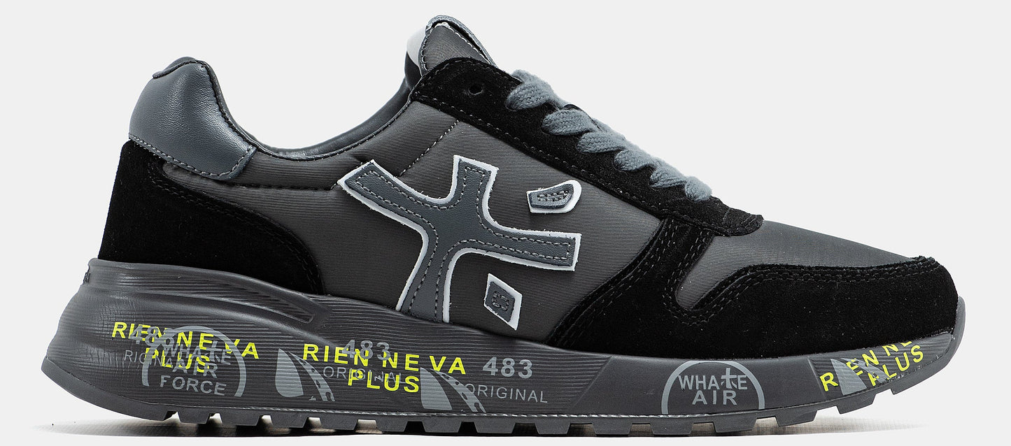 PREMIATA MICK SNEAKER IN BLACK/BLACK