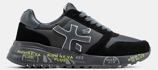 PREMIATA MICK SNEAKER IN BLACK/BLACK