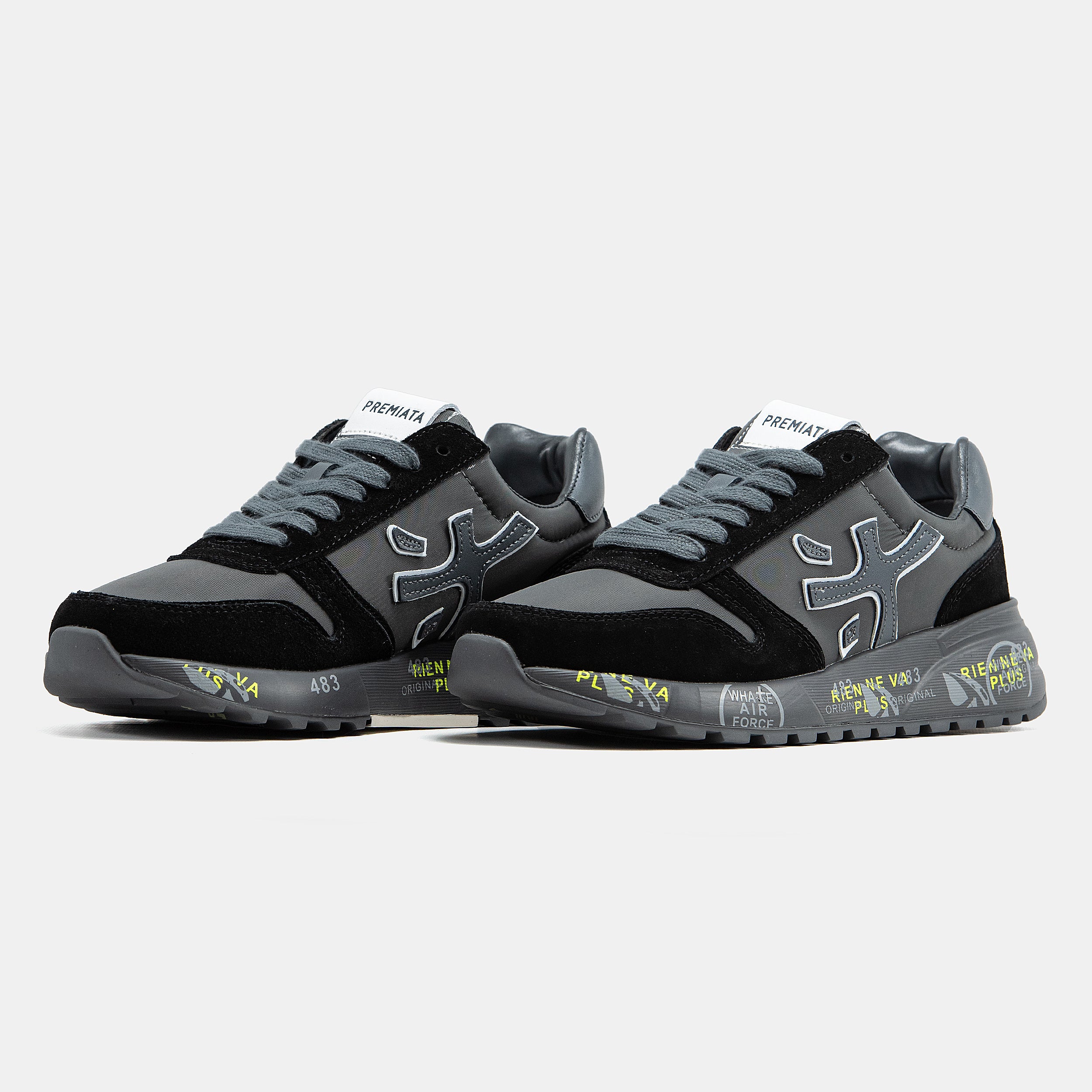PREMIATA MICK SNEAKER IN BLACK/BLACK