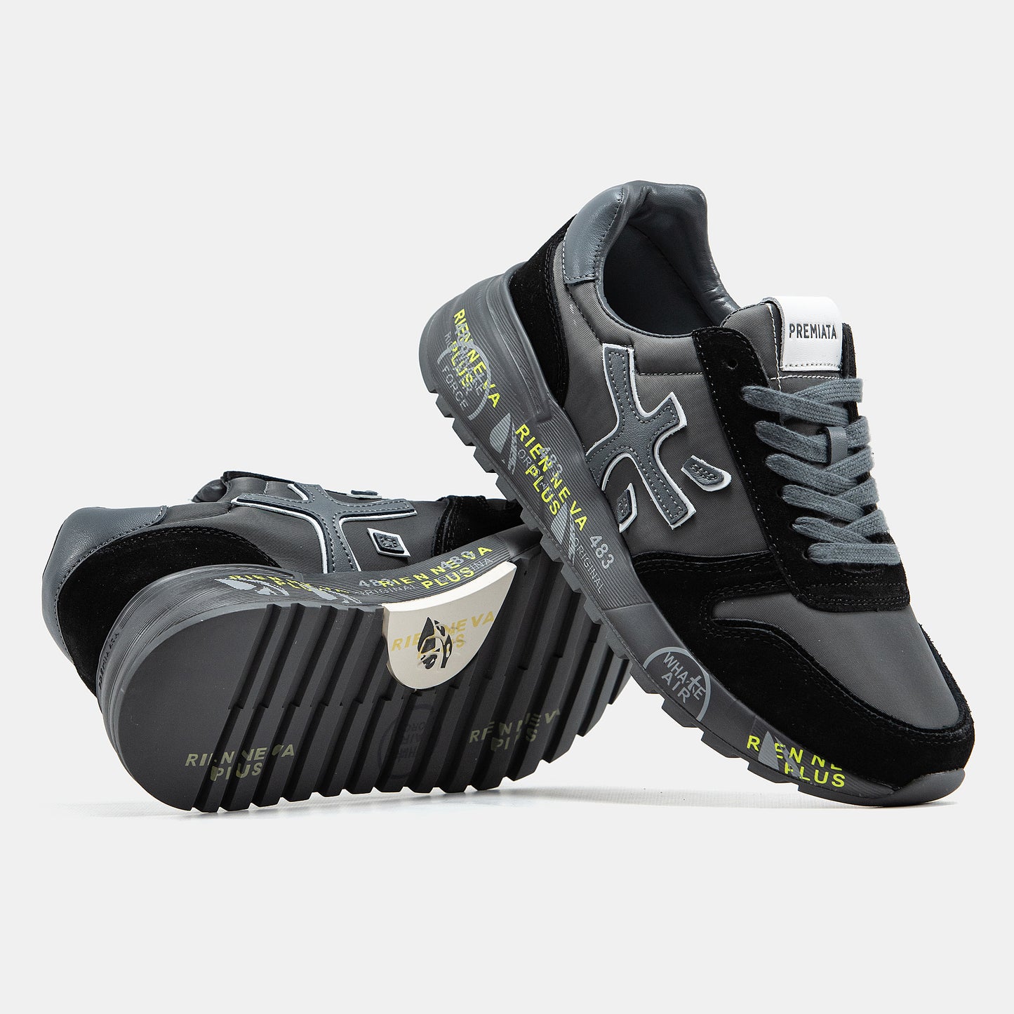PREMIATA MICK SNEAKER IN BLACK/BLACK