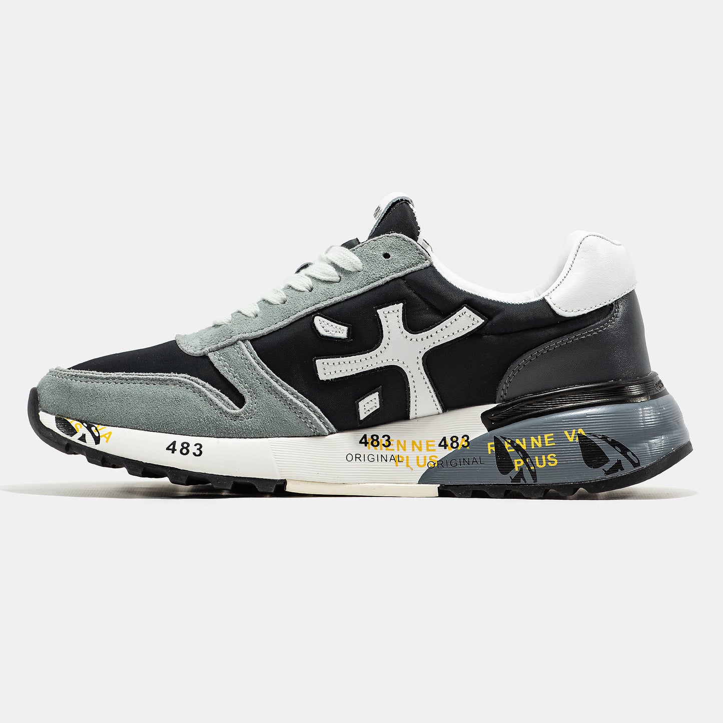 PREMIATA MICK SNEAKER IN BLACK/GREY