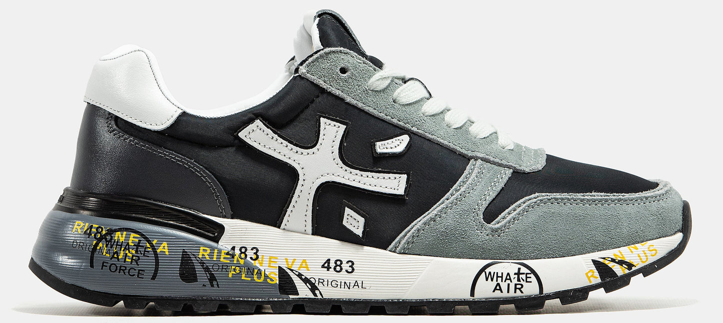 PREMIATA MICK SNEAKER IN BLACK/GREY