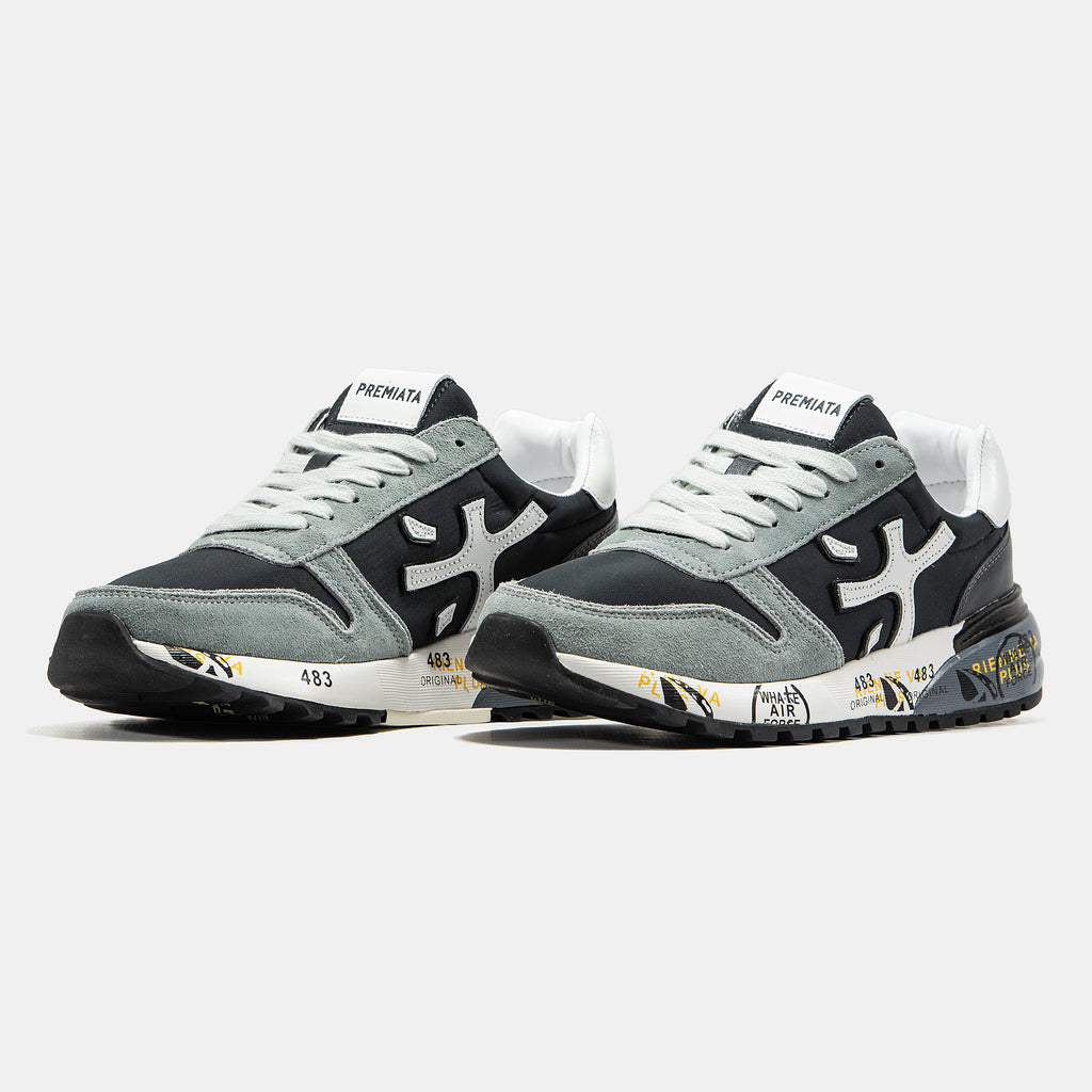 PREMIATA MICK SNEAKER IN BLACK/GREY