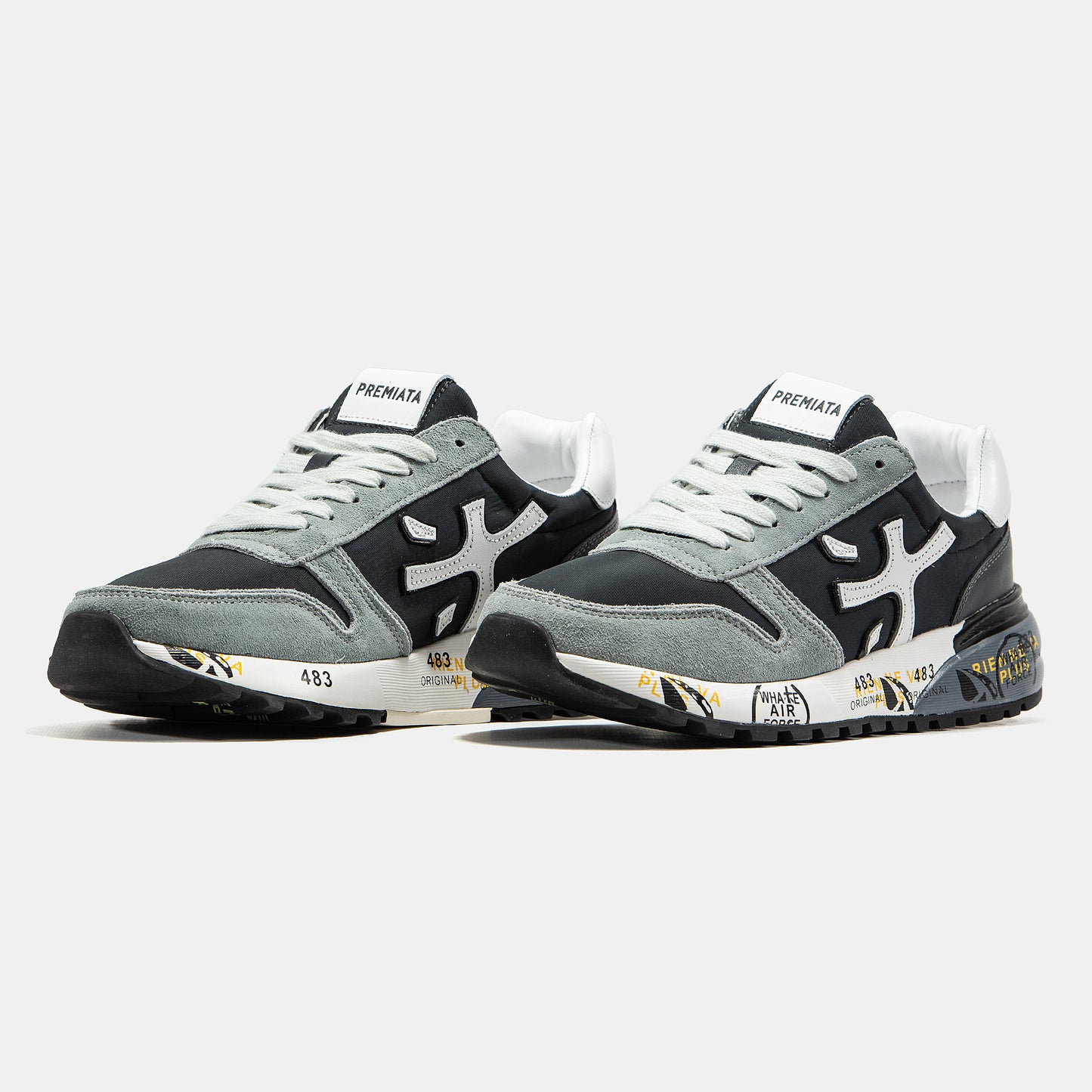 PREMIATA MICK SNEAKER IN BLACK/GREY