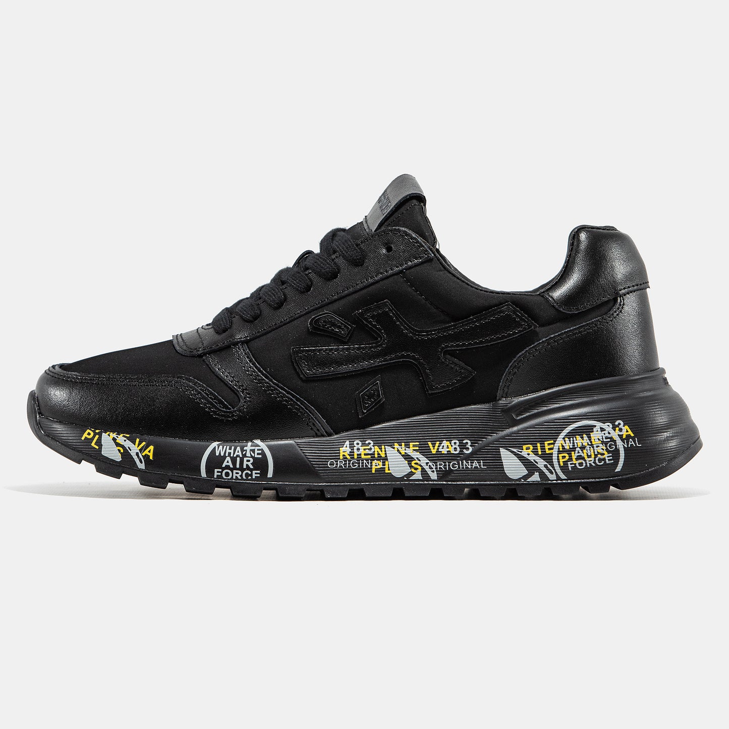 PREMIATA MICK SNEAKER IN TRIPLE BLACK