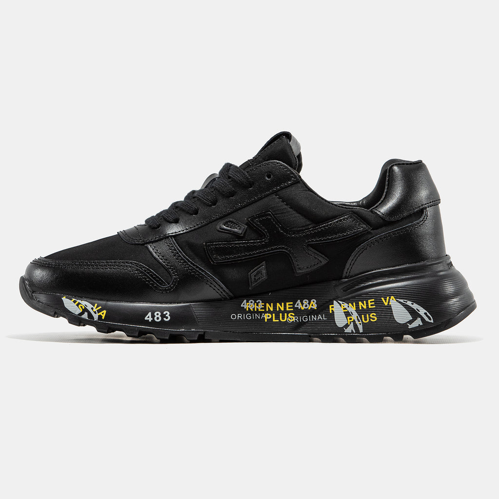 PREMIATA MICK SNEAKER IN TRIPLE BLACK