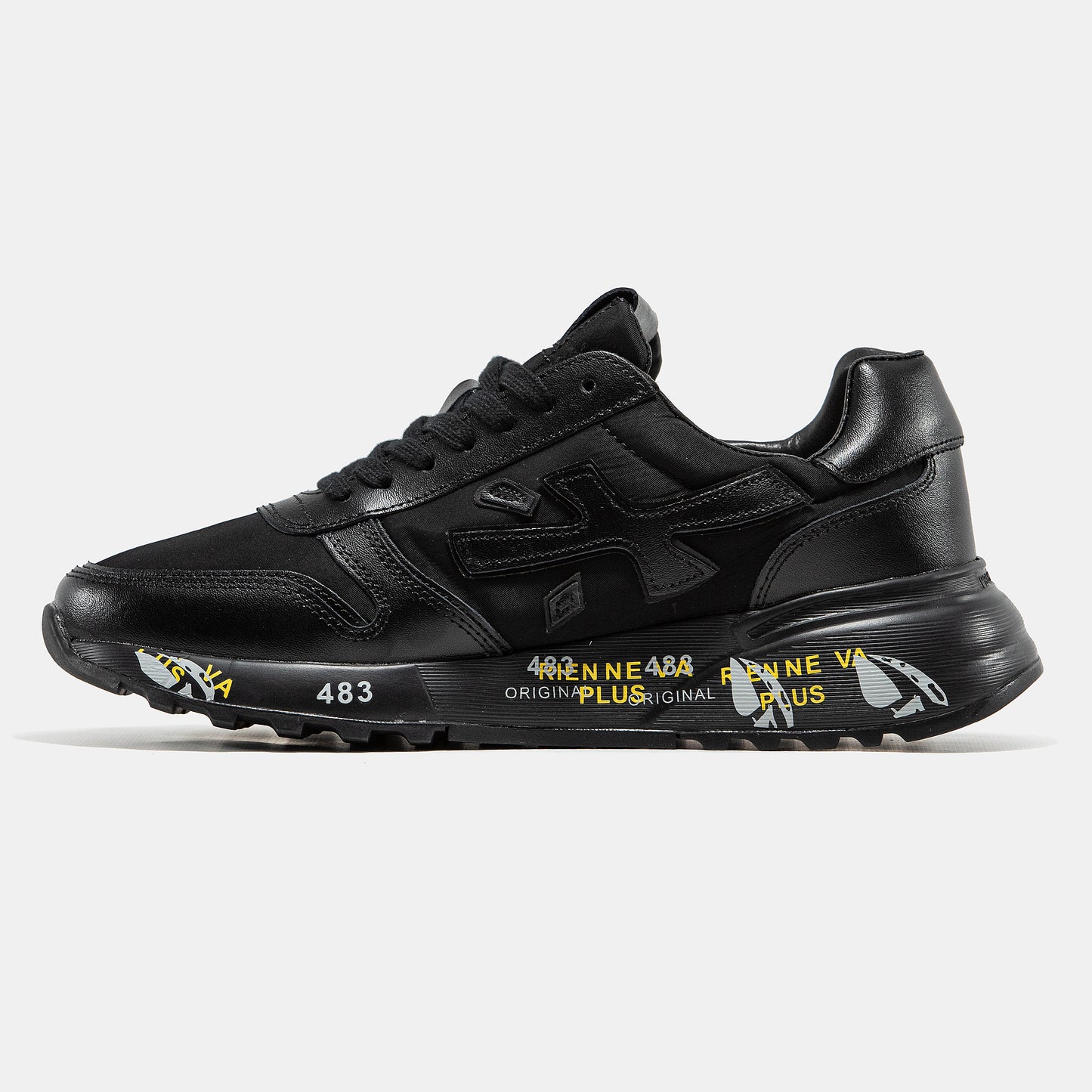 PREMIATA MICK SNEAKER IN TRIPLE BLACK