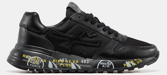 PREMIATA MICK SNEAKER IN TRIPLE BLACK