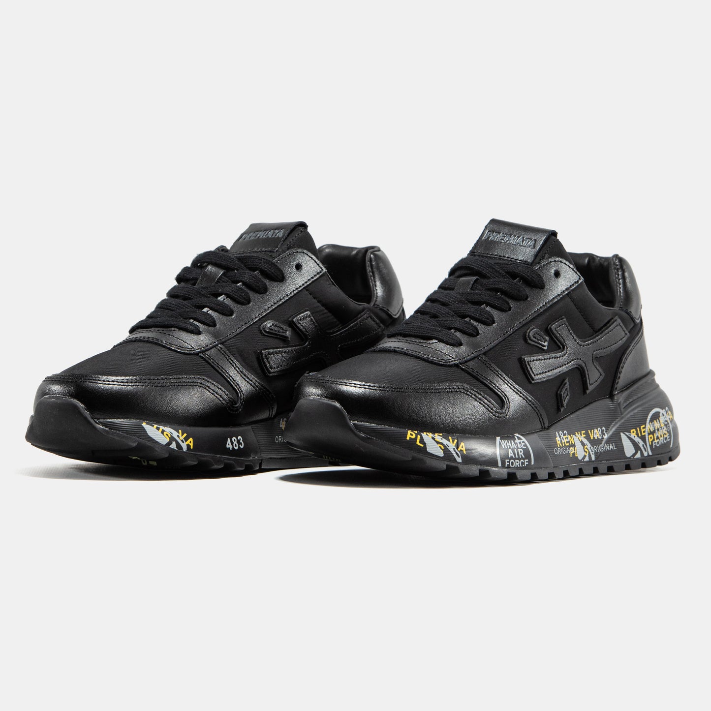 PREMIATA MICK SNEAKER IN TRIPLE BLACK