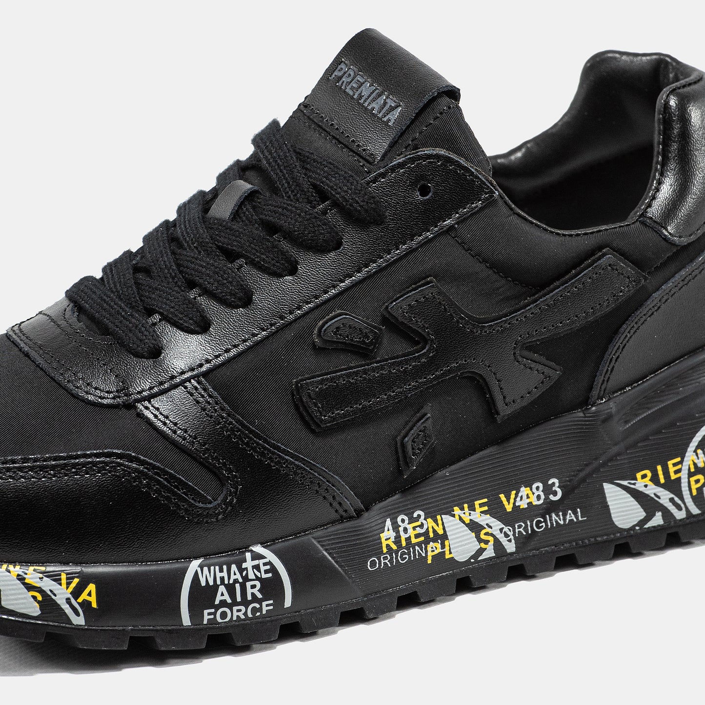 PREMIATA MICK SNEAKER IN TRIPLE BLACK