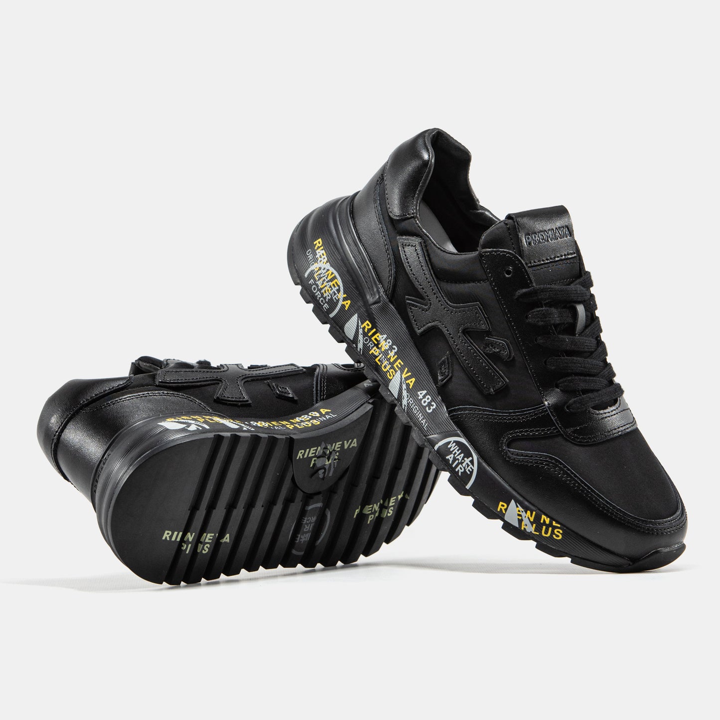 PREMIATA MICK SNEAKER IN TRIPLE BLACK