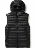 C.P. COMPANY D.D. SHELL GOGGLE DOWN VEST IN BLACK