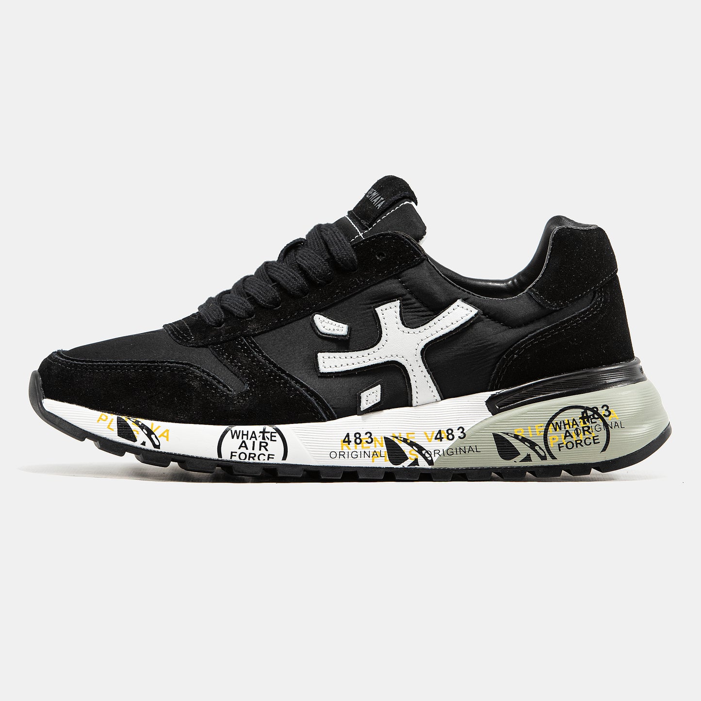 PREMIATA MICK SNEAKER IN BLACK/WHITE