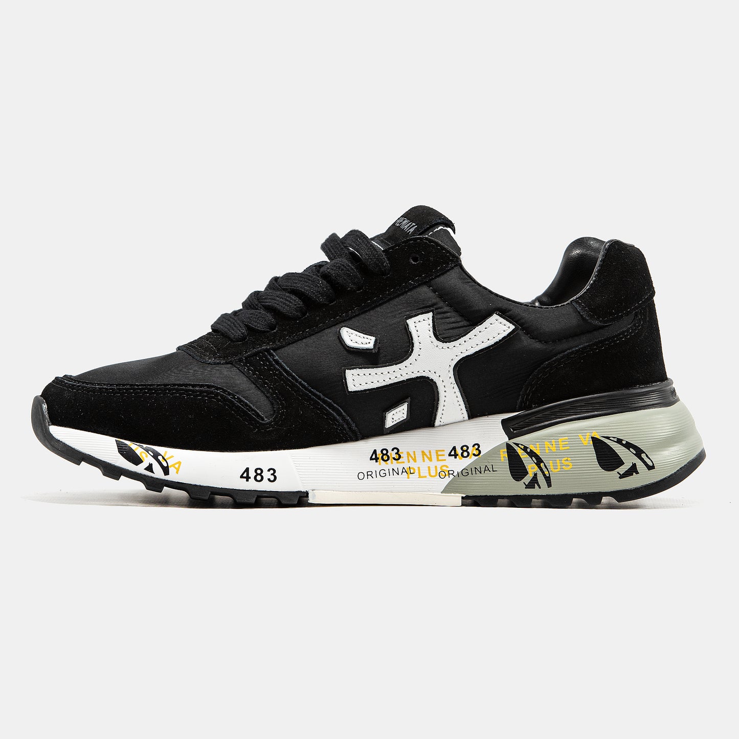 PREMIATA MICK SNEAKER IN BLACK/WHITE