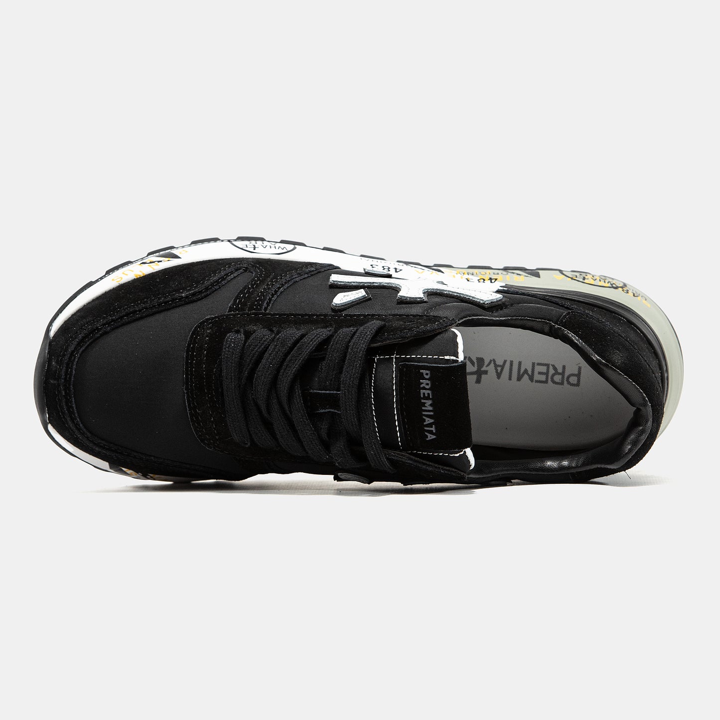 PREMIATA MICK SNEAKER IN BLACK/WHITE