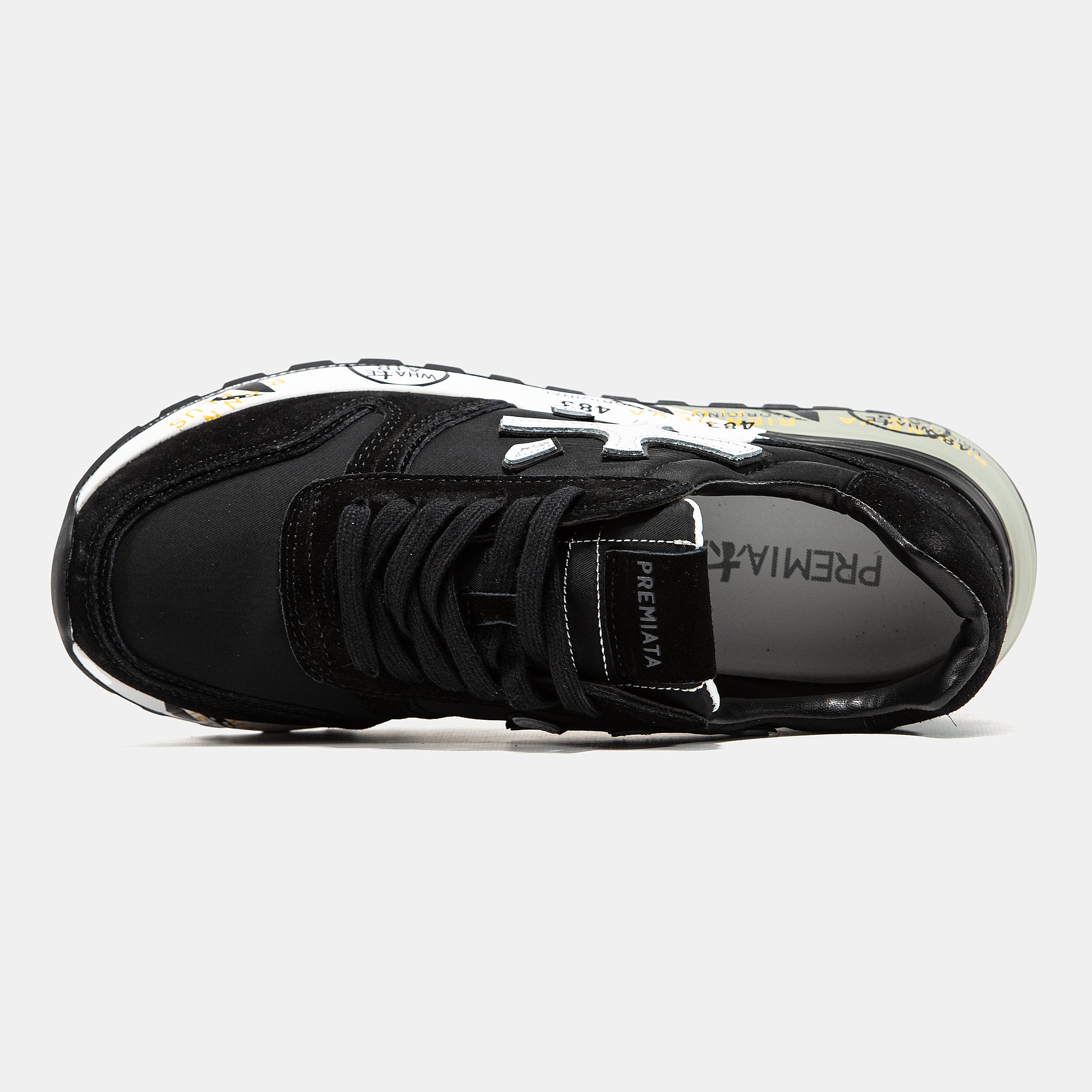 PREMIATA MICK SNEAKER IN BLACK/WHITE