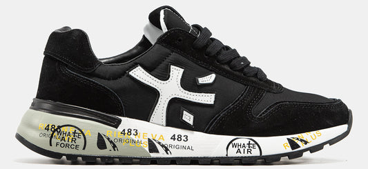 PREMIATA MICK SNEAKER IN BLACK/WHITE