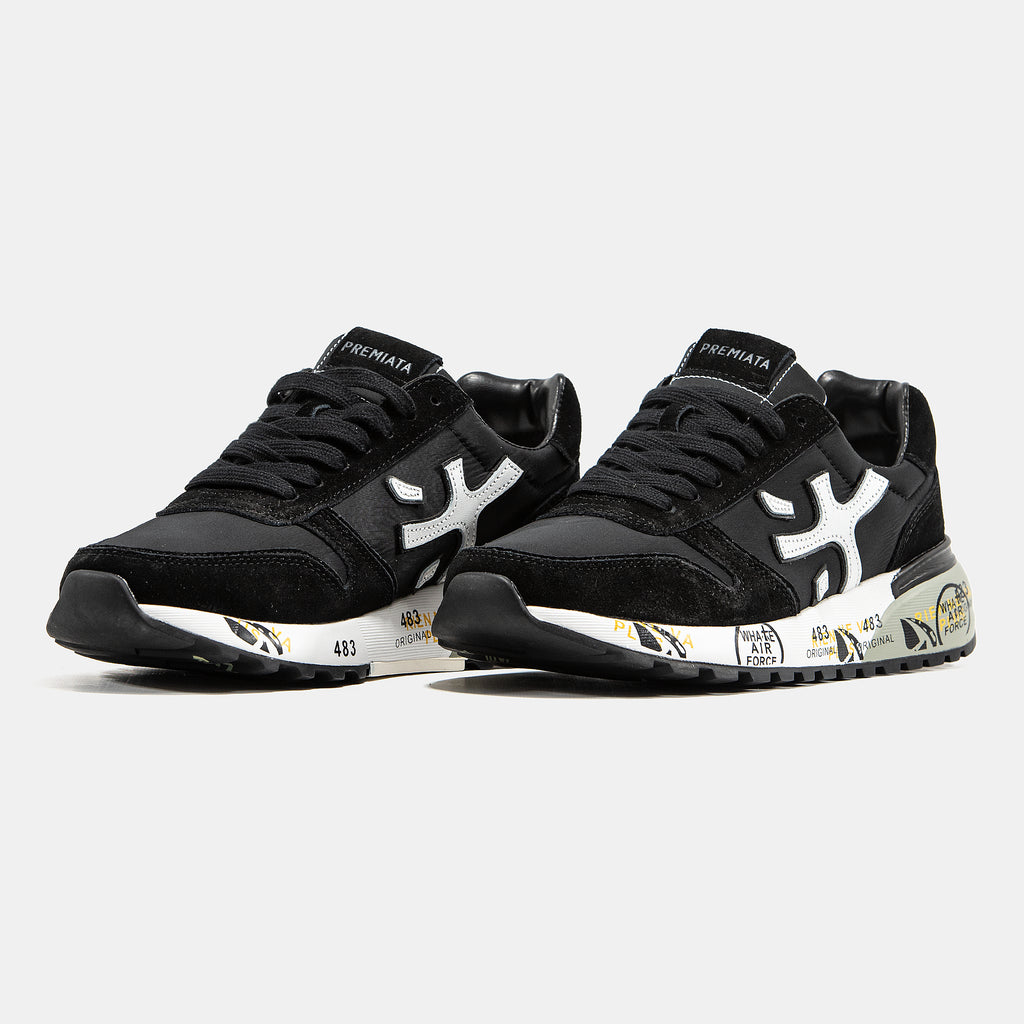 PREMIATA MICK SNEAKER IN BLACK/WHITE