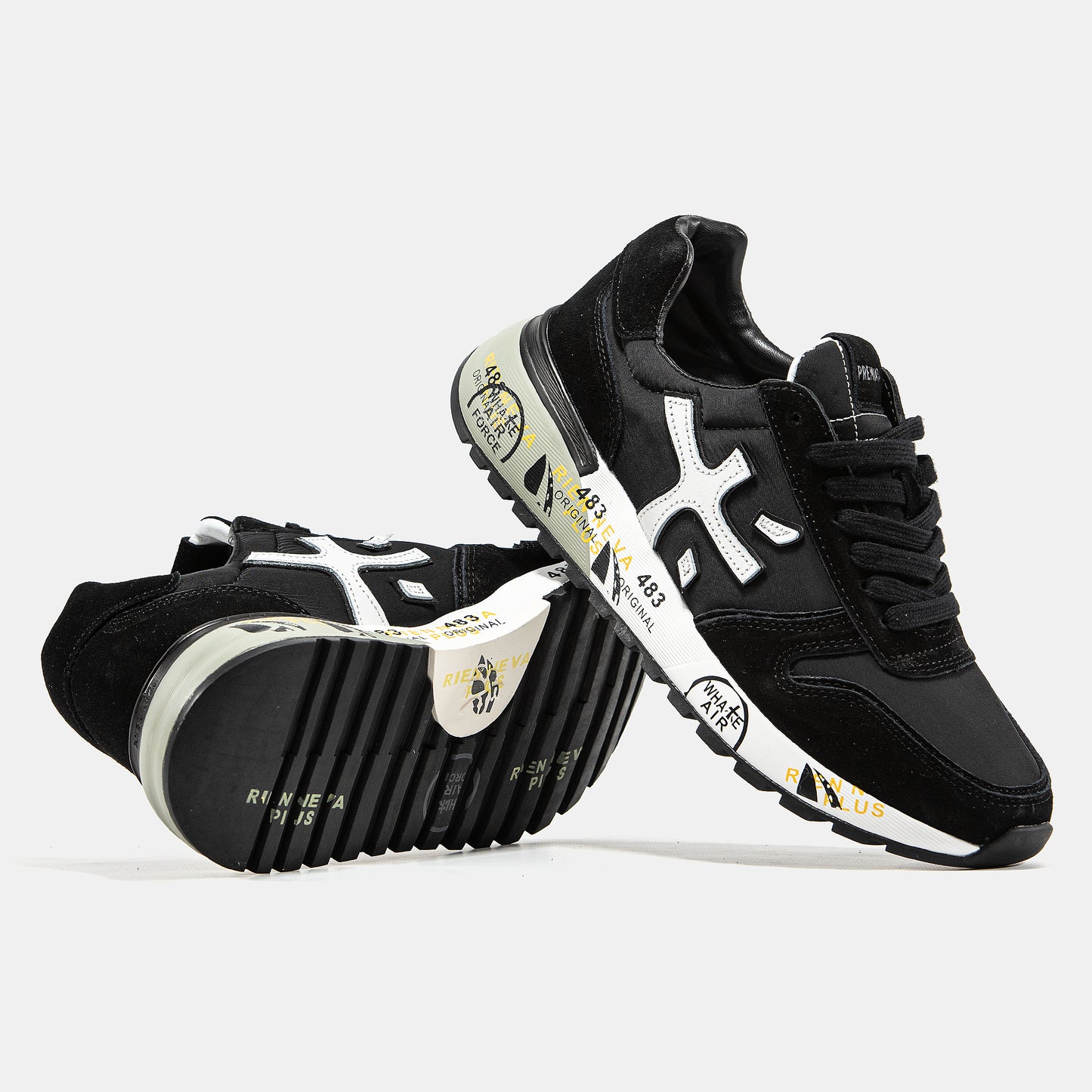 PREMIATA MICK SNEAKER IN BLACK/WHITE
