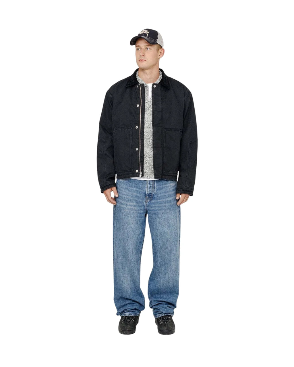 STUSSY WORKGEAR JACKET BLACK
