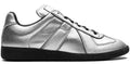 MAISON MARGIELA REPLICA LOW TOP SNEAKER IN "SILVER CHROME"