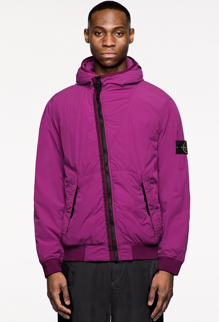 STONE ISLAND COMFORT TECH COMPOSITE JACKET IN PURPLE