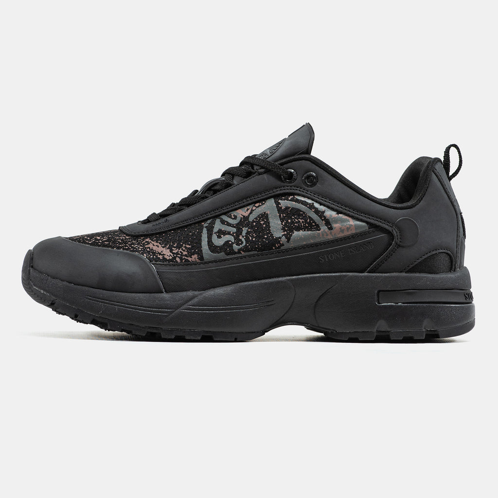 STONE ISLAND GRIME SNEAKERS IN "ALL BLACK"
