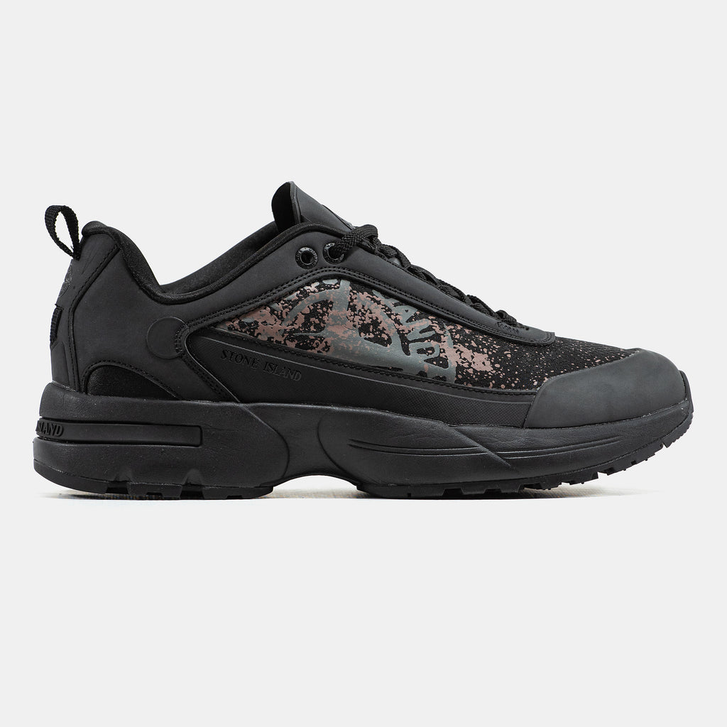 STONE ISLAND GRIME SNEAKERS IN "ALL BLACK"