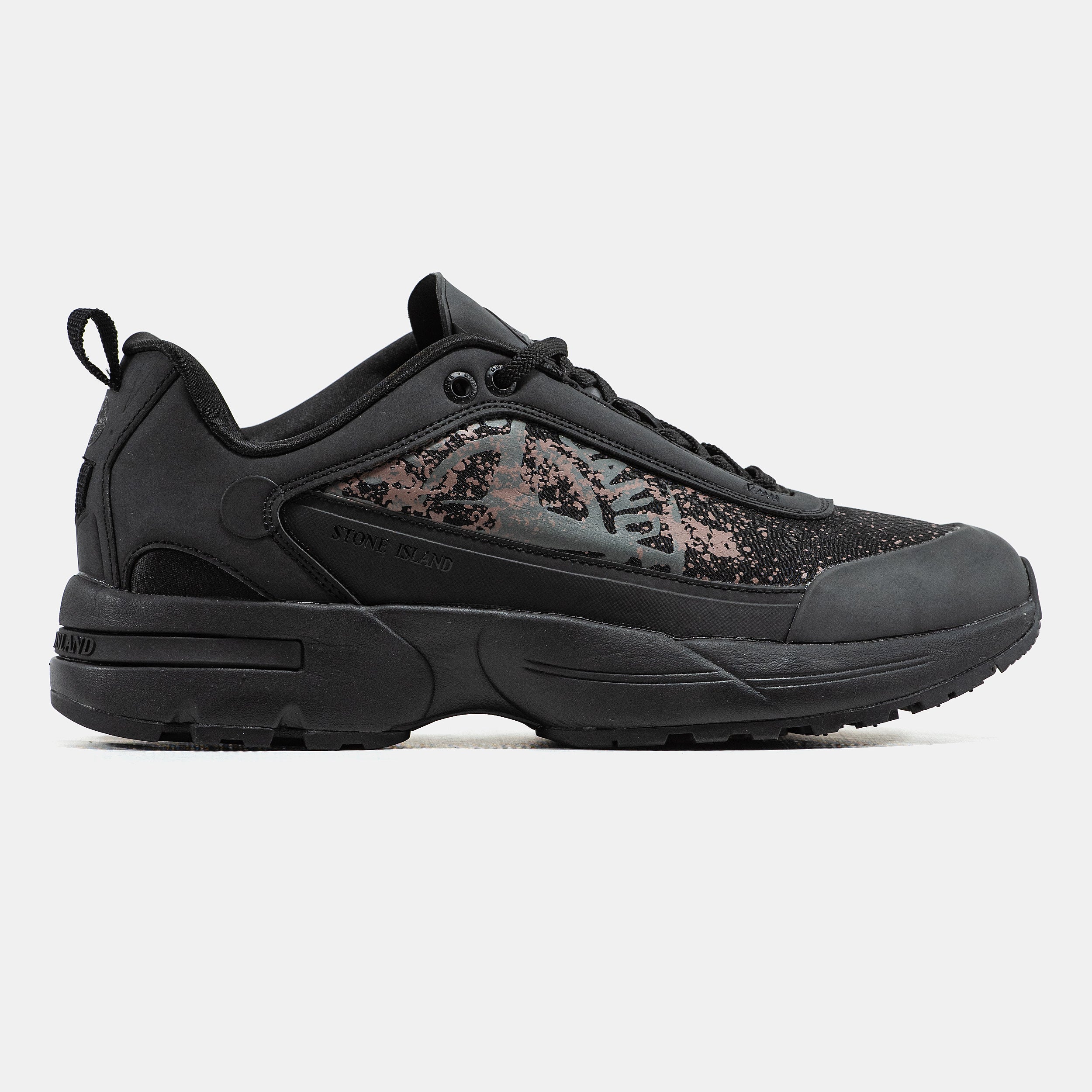 STONE ISLAND GRIME SNEAKERS IN "ALL BLACK"