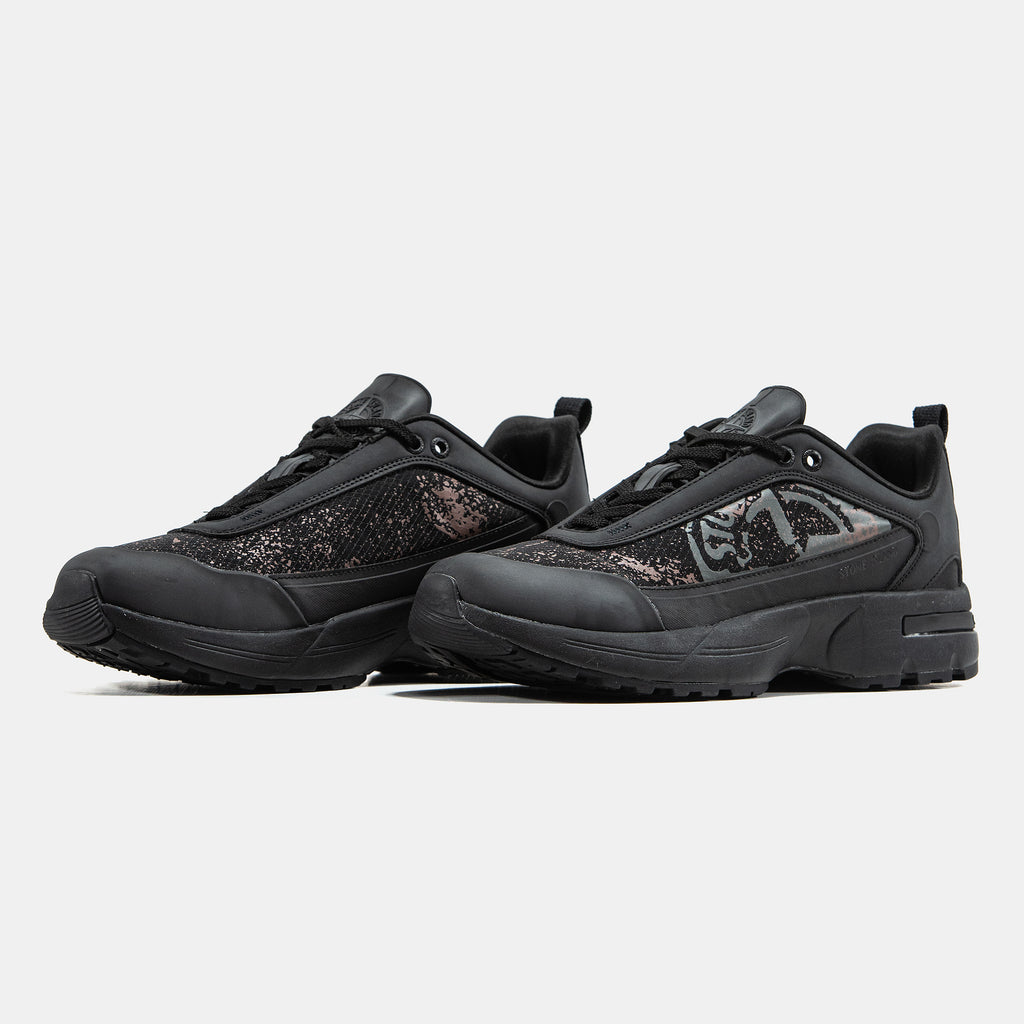 STONE ISLAND GRIME SNEAKERS IN "ALL BLACK"
