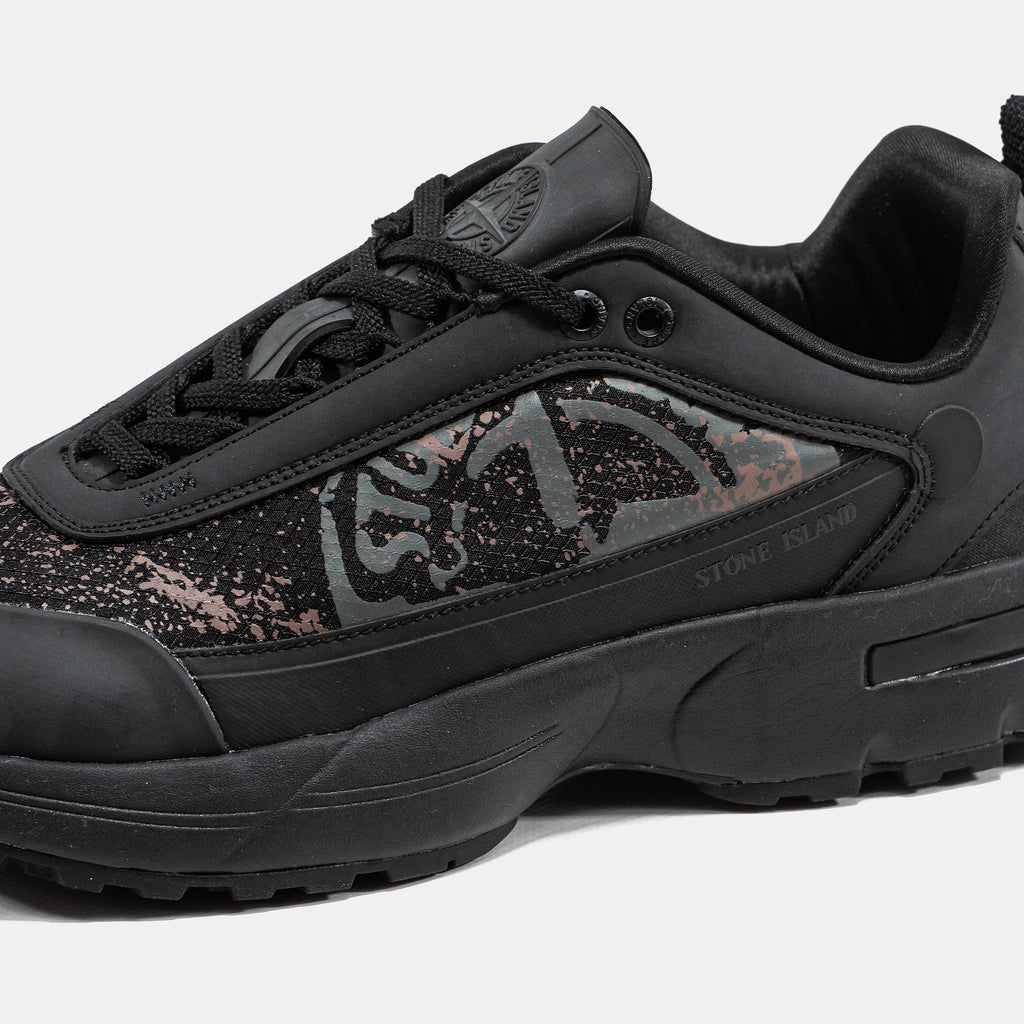 STONE ISLAND GRIME SNEAKERS IN "ALL BLACK"