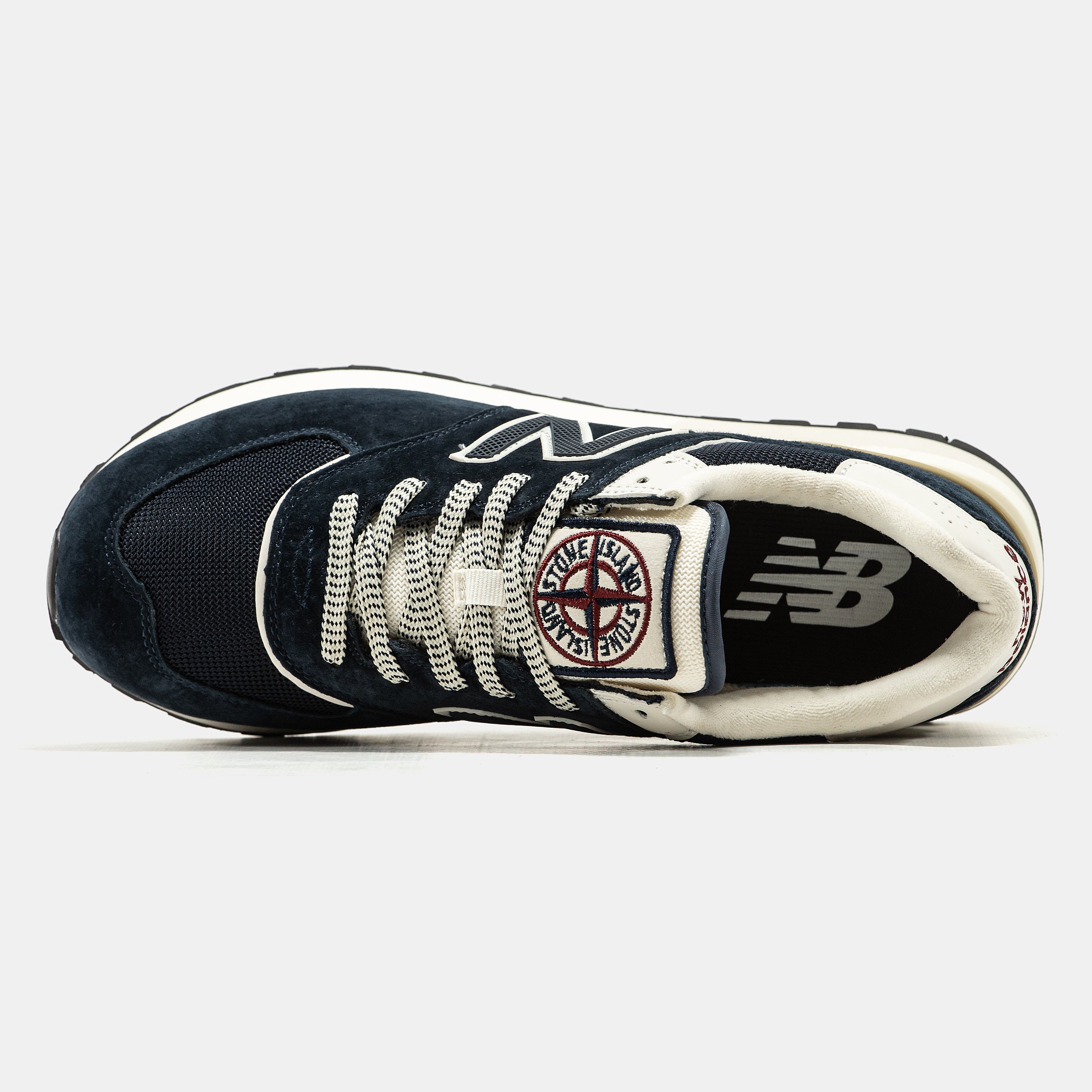 STONE ISLAND X NEW BALANCE 574 IN NAVY/WHITE