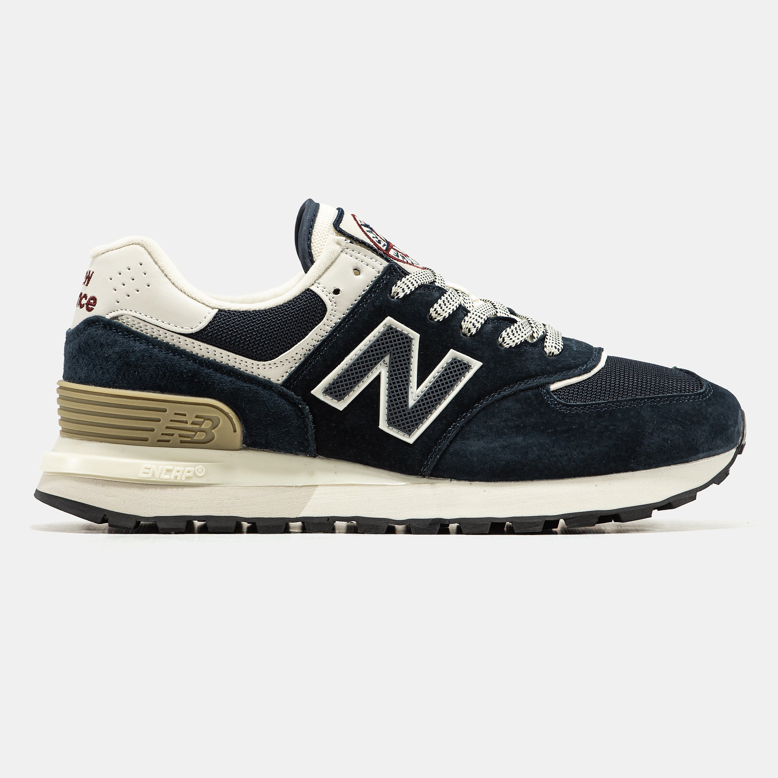 STONE ISLAND X NEW BALANCE 574 IN NAVY/WHITE