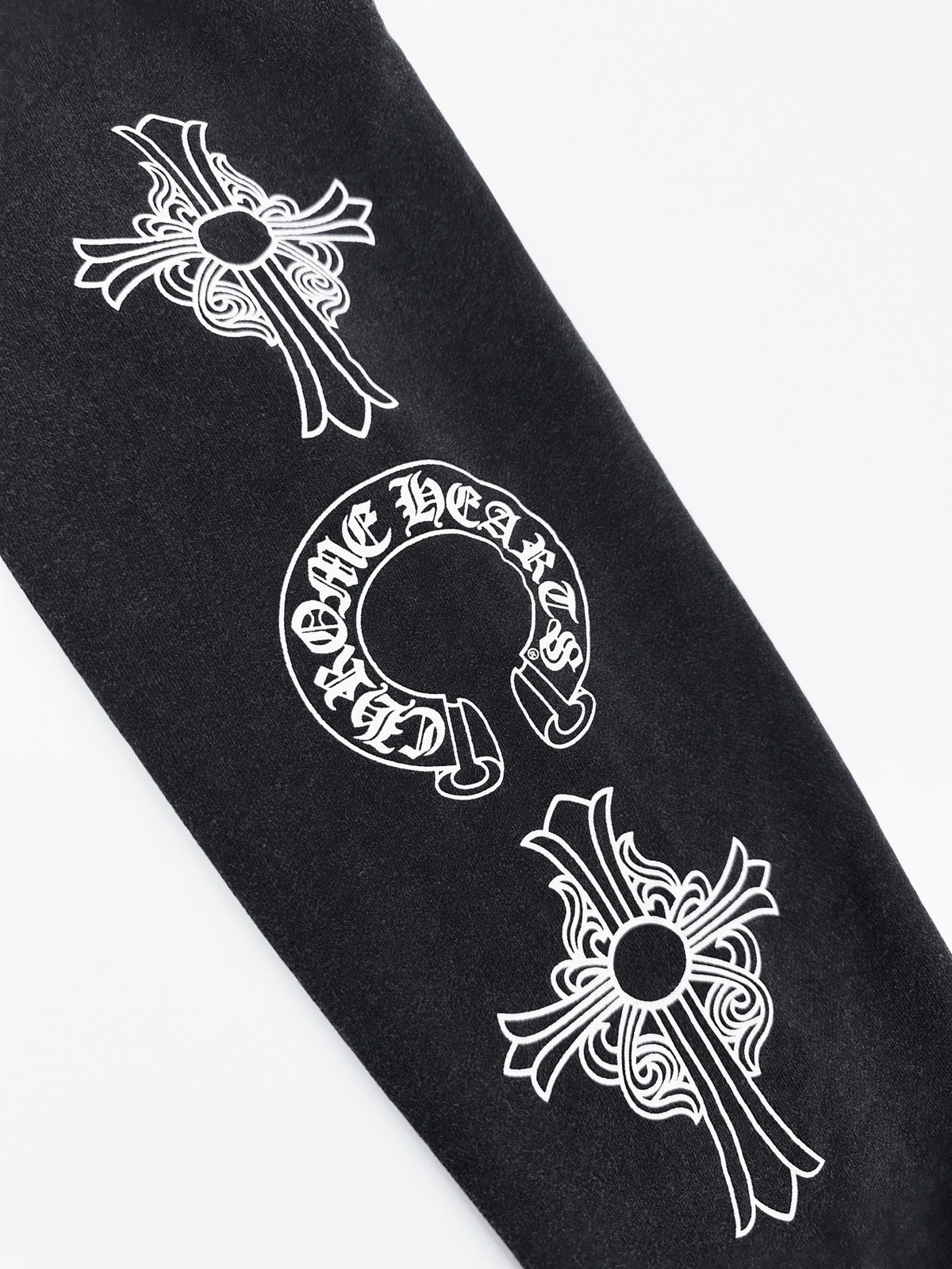 CHROME HEARTS LOGO WASHED ANTIQUE HOODIE