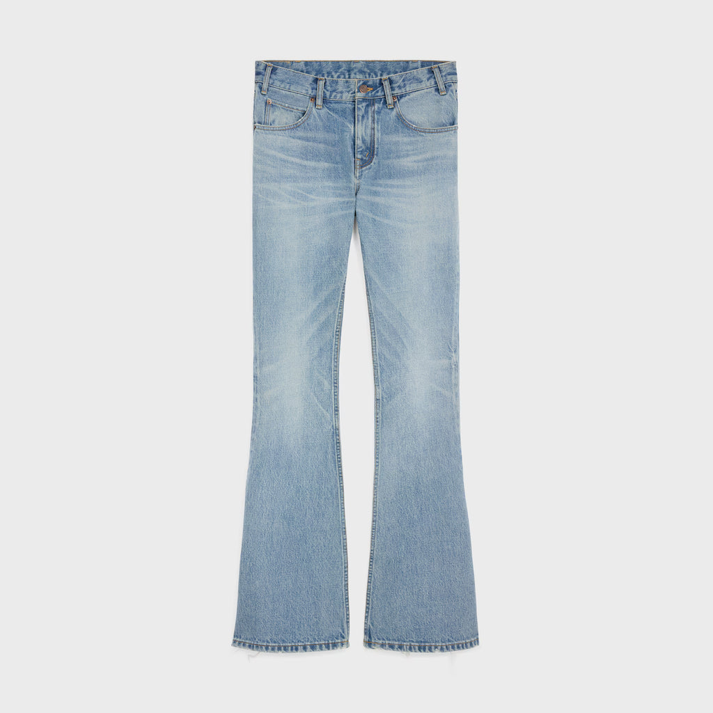 CELINE MARCO JEANS IN STEEL BLUE WASH DENIM