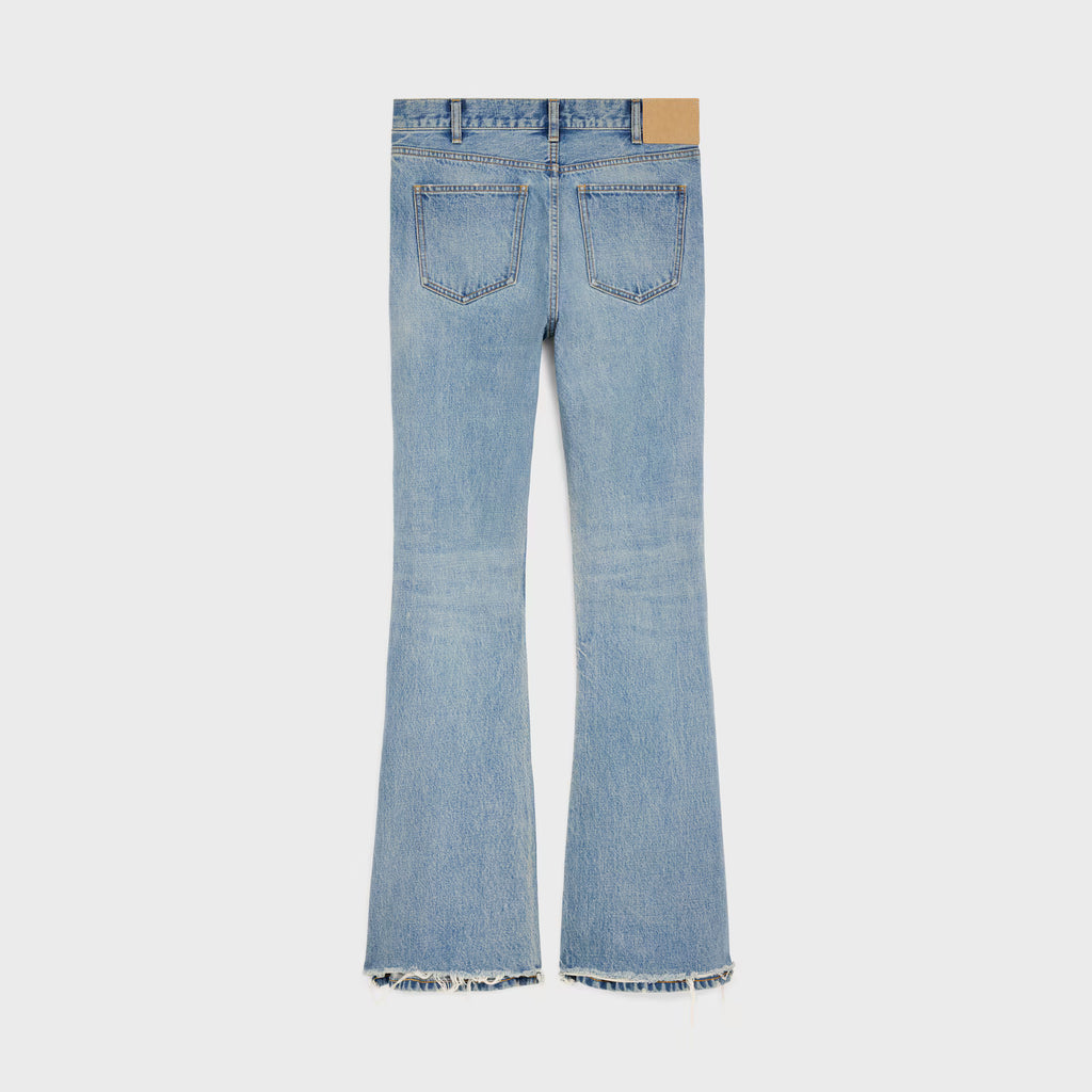 CELINE MARCO JEANS IN STEEL BLUE WASH DENIM