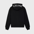 CELINE LOOSE ZIPPED HOODIE IN COTTON FLEECE