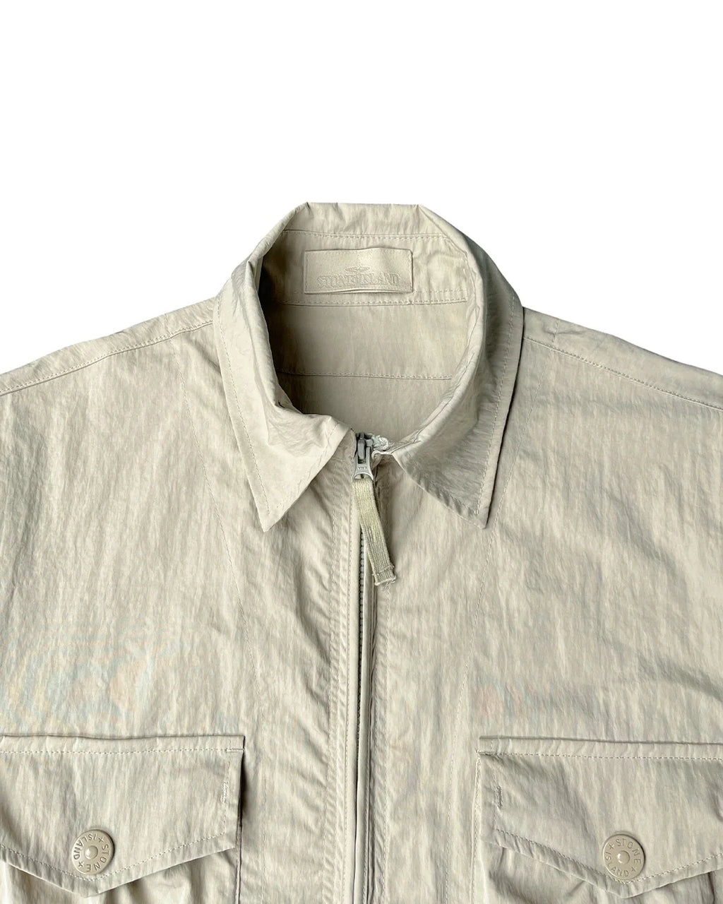 STONE ISLAND GHOST PIECE COTTON OVERSHIRT