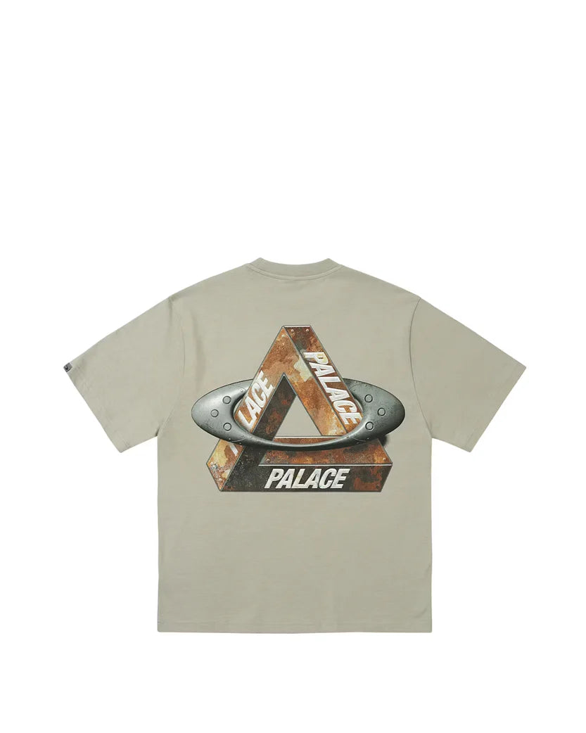 OAKLEY X PALACE TRI LOGO T-SHIRT SAGE GREEN