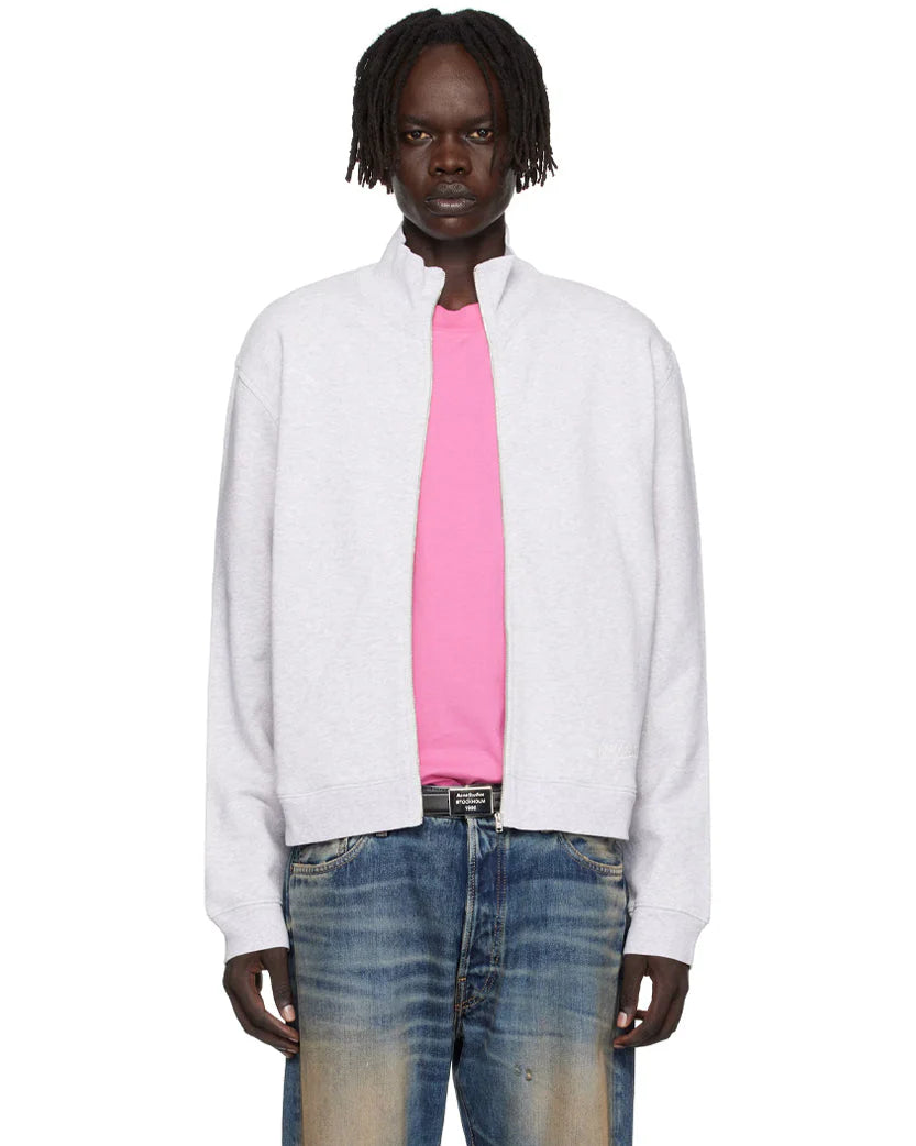 ACNE STUDIOS ZIP-UP SWEATSHIRT GREY