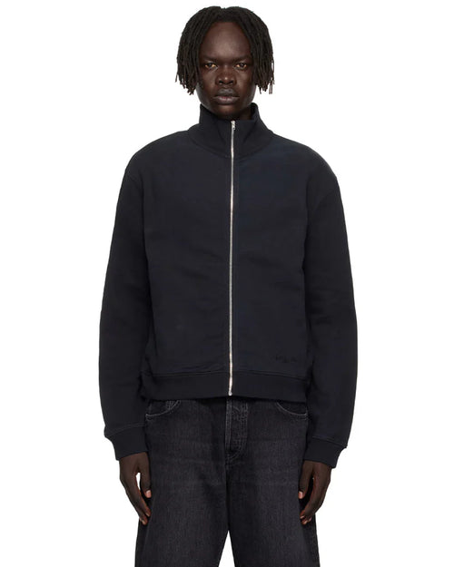 ACNE STUDIOS ZIP-UP SWEATSHIRT BLACK